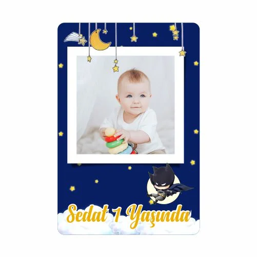 Batman Temalı Doğum Günü Magneti